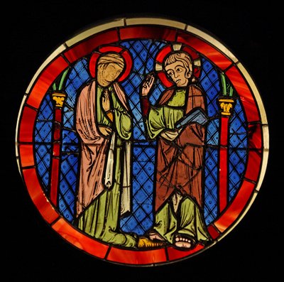 Christ avec une femme, ex Ste Chapelle - French School