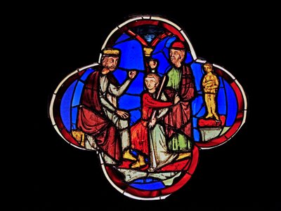 Daniel devant Nabuchodonosor, ex Sainte-Chapelle, Baie G - French School