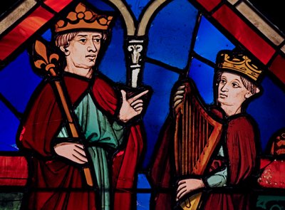 David et Saül, ex Sainte-Chapelle, Baie B - French School
