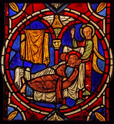 Saint Martin éclairé dans son sommeil par un ange? (ex Varennes-Jarcy - originellement de l
