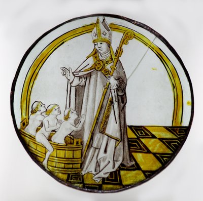 Saint Nicolas et les trois garçons dans une cuve - French School