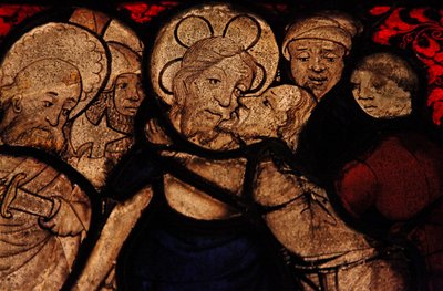 Détail de la Trahison par Judas, à l