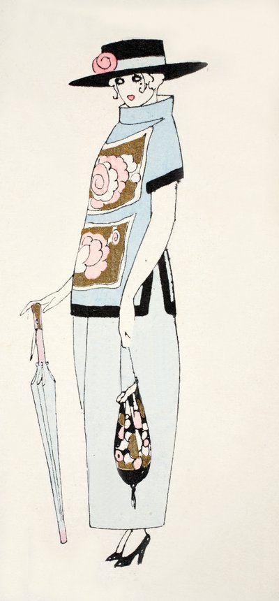 Conception pour une robe de jour, vers 1919 - French School