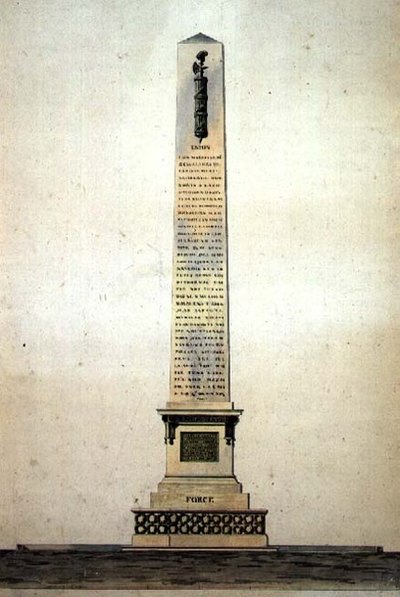 Conception pour un Monument Néo-Classique à la 