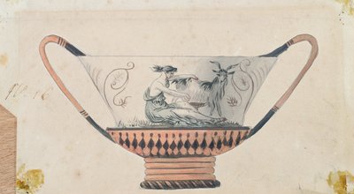 Dessin pour le Service de la Laiterie de Rambouillet, Atelier de Sèvres - French School