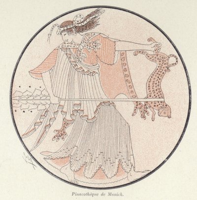 Détail de poterie grecque - French School