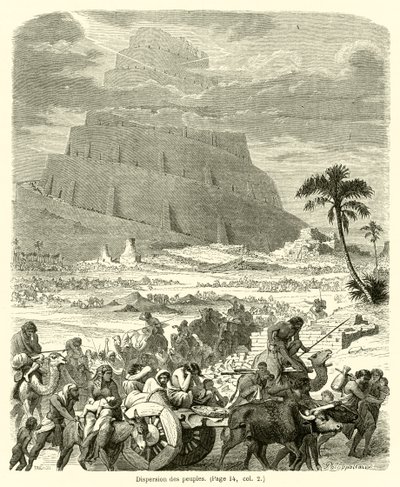Dispersion des peuples - French School