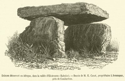 Dolmen découvert en Afrique, dans la vallée d