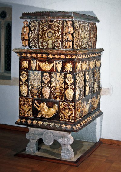 Poêle domestique, c. 1705 (céramique) - French School