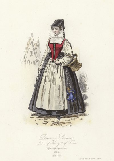 Servante domestique du temps de Henri III de France - French School