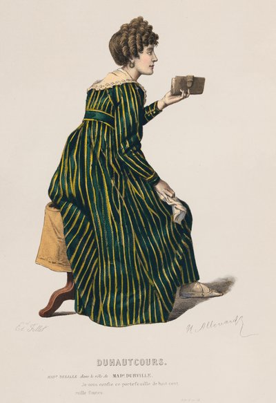 Duhautcours, Acte V, Scène IX (gravure en couleur) - French School