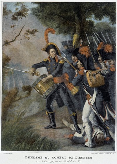 Duhesme à la bataille de Dirsheim, 20 août - French School