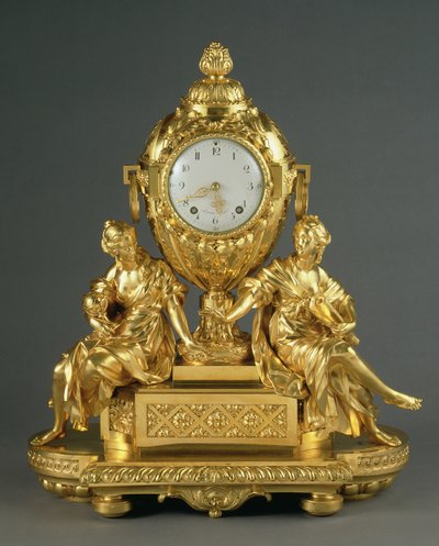Horloge de cheminée Louis XVI précoce, vers 1765 - French School
