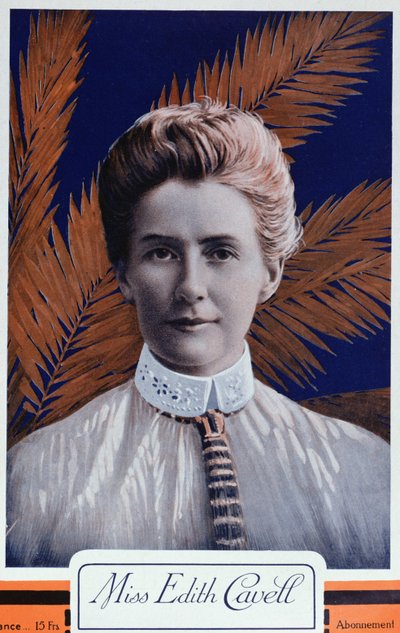 Edith Cavell (1865-1915) de Le Petit Journal, 1915 - French School