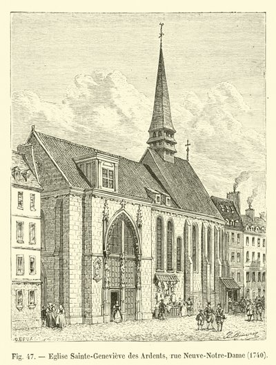 Église Sainte-Geneviève des Ardents, rue Neuve-Notre-Dame, 1704 - French School