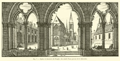Église et charniers du Temple - French School