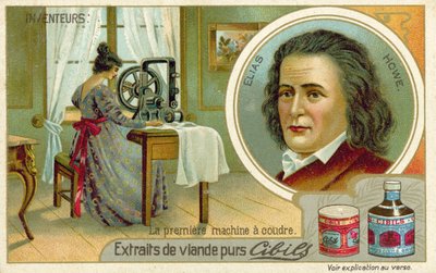 Elias Howe, inventeur de la première machine à coudre - French School