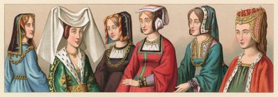 Costume européen des XVe-XVIe siècles - French School