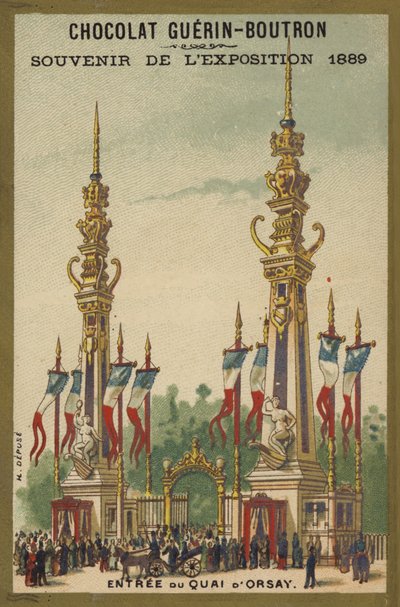 Exposition 1889 - Souvenir de chocolat - French School