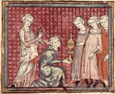 La Division du Royaume à la mort de Clotaire I (497-561), des Grandes Chroniques de France 1375-79 - French School