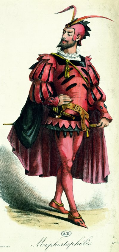 Costume de bal masqué pour Méphistophélès, de L