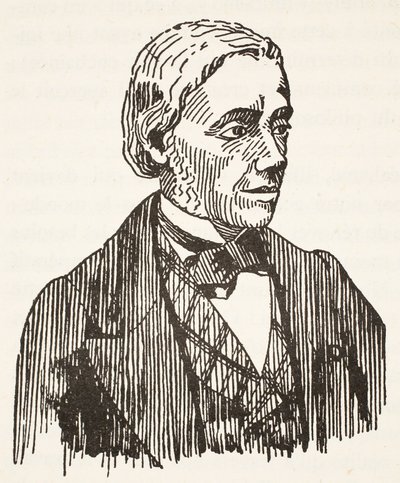 Félix Ravaisson, copie par Boris Mestchersky, illustration de Histoire de la Nation Française, Sciences, Volumes I & II, par Gabriel Hanotaux, 1924 - French School