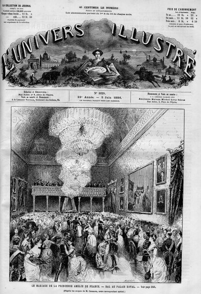 Fête pour le mariage de la princesse Marie Amélie d