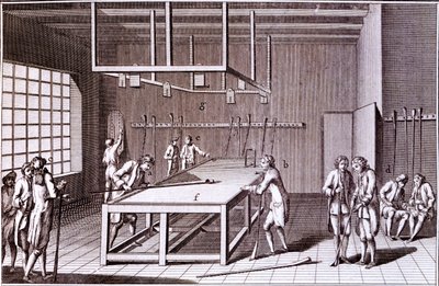 Forme de billard jouée en France, milieu du 18e siècle - French School