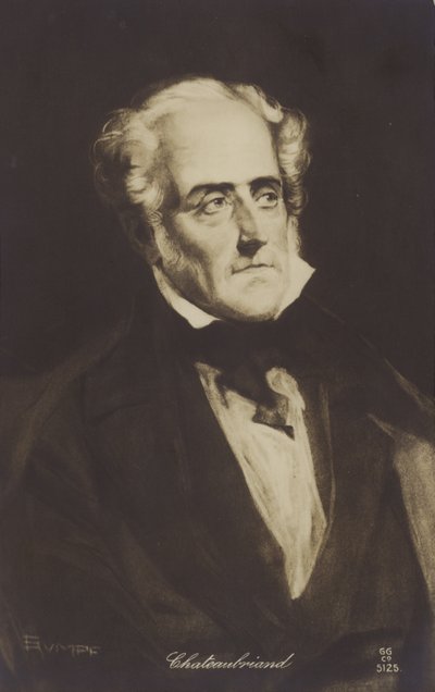 François-René de Chateaubriand (1768-1848), écrivain, politicien et historien français - French School