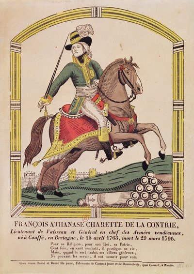 François Athanase Charette de la Contrie (1763-96), 1836 - French School
