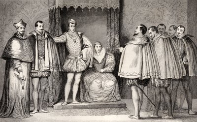 François II (1544-60) informe les députés parlementaires que le duc de Guise et le cardinal gouverneront l