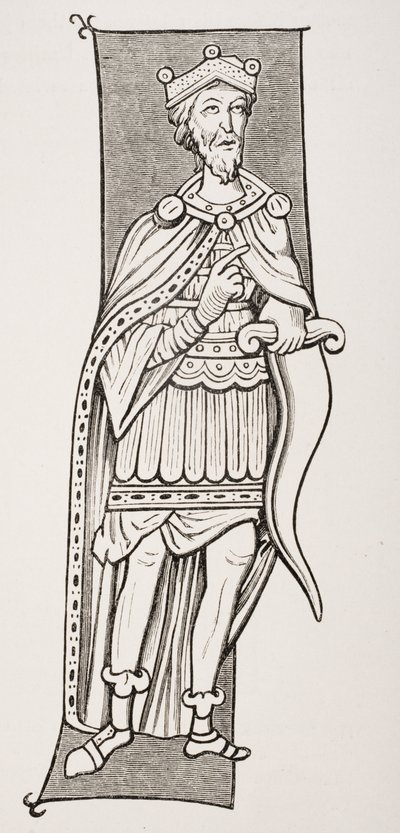 Chef ou roi franc armé d