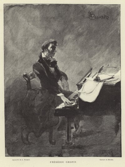 Frédéric Chopin, pianiste et compositeur polonais - French School