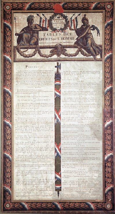 Révolution française : Déclaration des droits de l