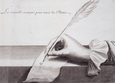 Calligraphie française : "L