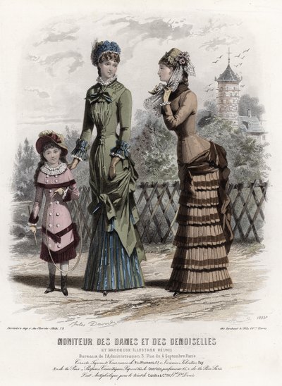 Planche de Mode Française, fin du 19e siècle - French School