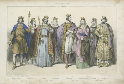 Rois et reines de France des Xe, XIe et XIIe siècles - French School