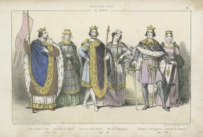 Rois et reines de France des XIIe et XIIIe siècles - French School