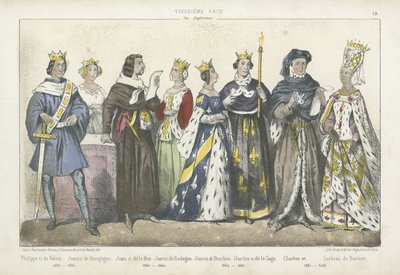 Rois et reines de France des XIVe et XVe siècles - French School
