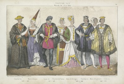 Rois et reines de France des XVe et XVIe siècles - French School