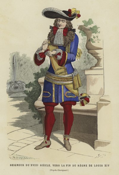 Noble français du 18ème siècle, vers la fin du règne de Louis XIV - French School