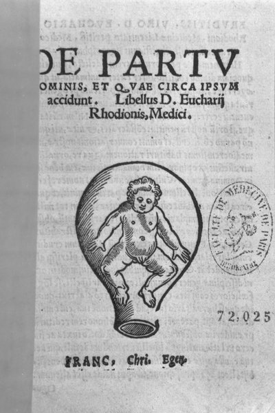 Page de garde, illustration du soi-disant manuscrit Rhodion - French School