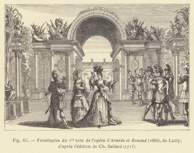 Frontispice du Ier acte de l
