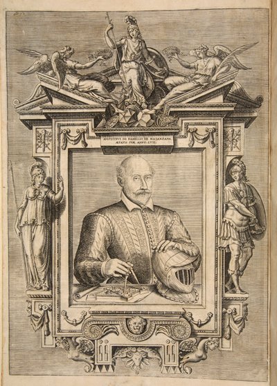 Frontispice, de Le Diverse Et Artificiose Machine Del Capitano Agostino Ramelli, pub. 1588 - French School