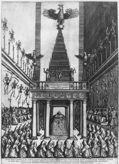 Funérailles de Sigismond II Auguste, roi de Pologne et grand-duc de Lituanie à Rome, 1572 - French School