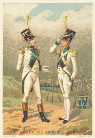 Garde de Paris en 1808 (Unité responsable du maintien de l