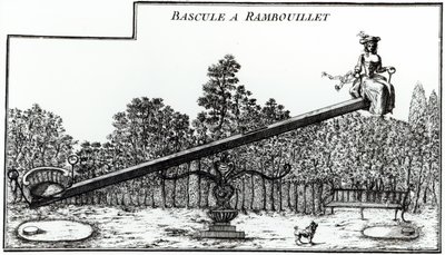 Balançoire de jardin à Rambouillet, de Détails des Nouveaux Jardins à la Mode par George Louis Le Rouge, publié 1775-78 - French School