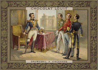 Le général Daumesnil refusant de rendre le château de Vincennes, France, 1814 - French School