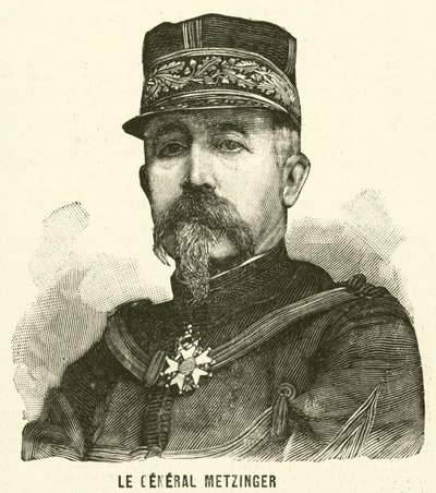 Général Léon Frédéric Hubert Metzinger, soldat français - French School