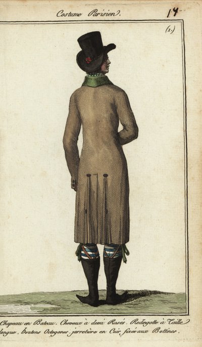 Gentleman en long manteau d